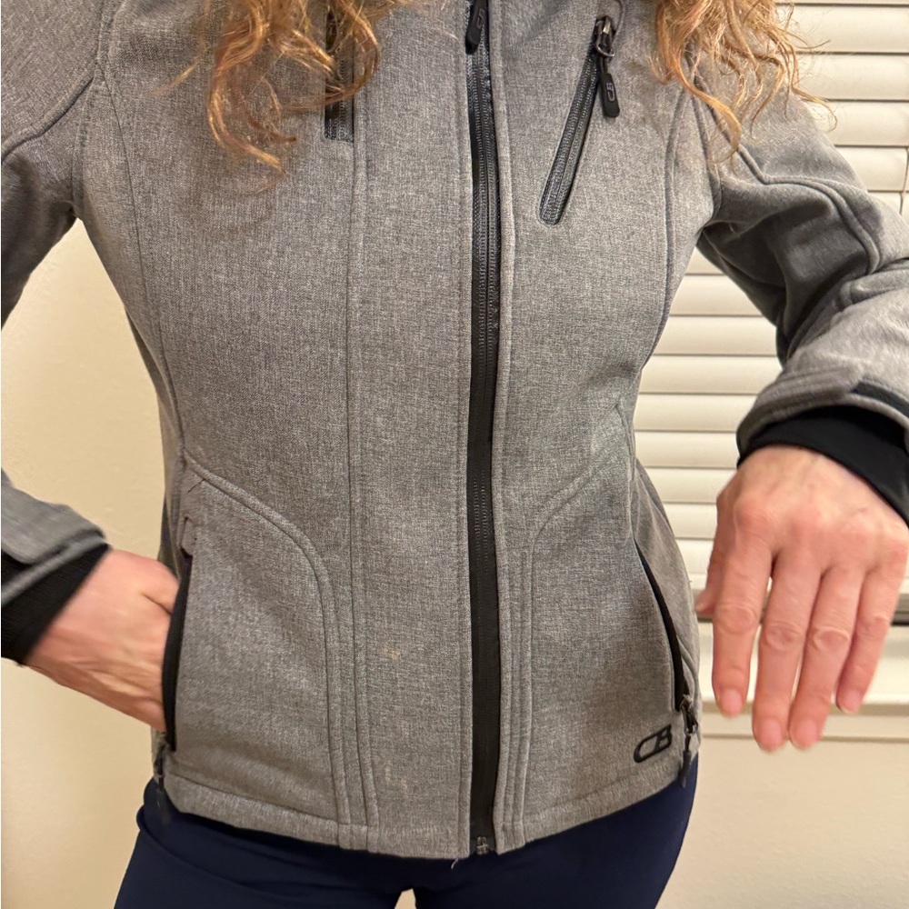 Women's Gray Softshell Jacket